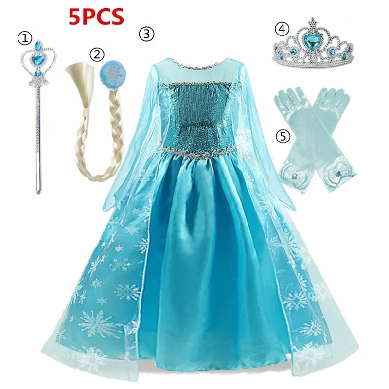 Elsa Enchantment Dress for Girls 3-10 Yrs ATHLEXES