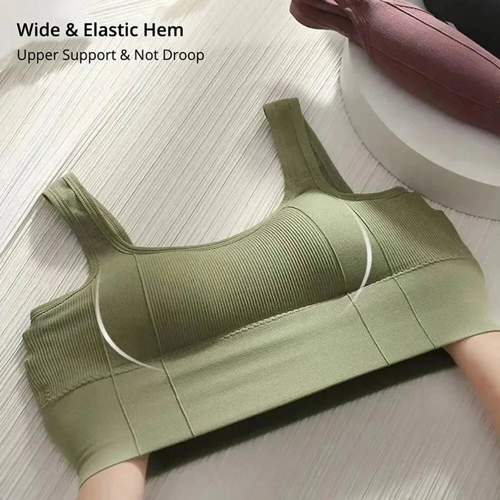 Seamless Comfort Crop Tops with Built-In Support ATHLEXES