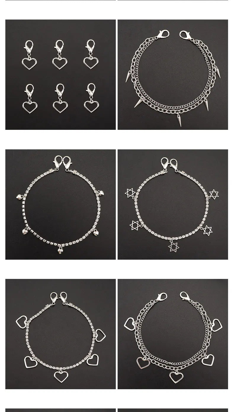 Bling Rhinestone Chain Shoe Decor for Women’s Sneakers and Accessories ATHLEXES