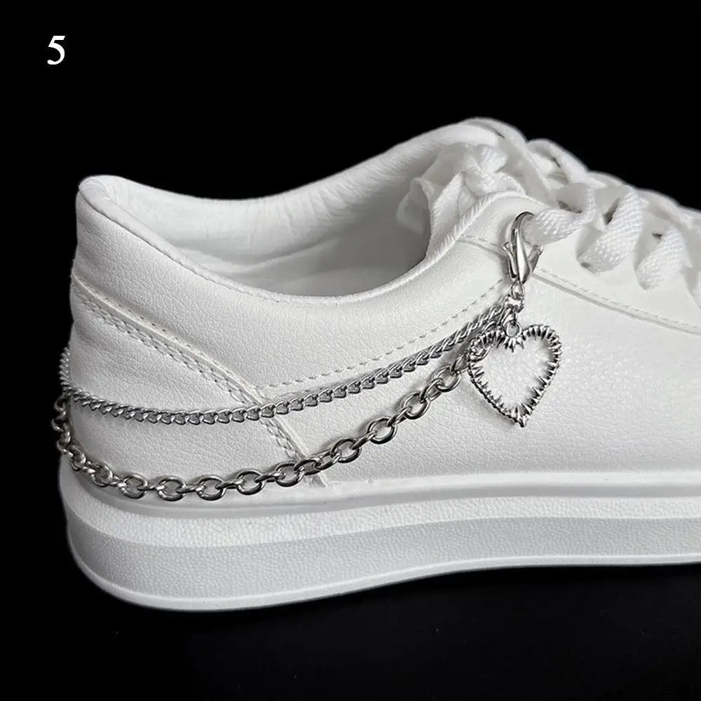 Pearl Charm Metal Shoe Buckle Chain Decorations ATHLEXES