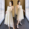 Chic Summer Maternity A-Line Midi Dress ATHLEXES