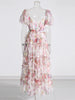 Chic Floral Patchwork Mesh Dress for Women ATHLEXES