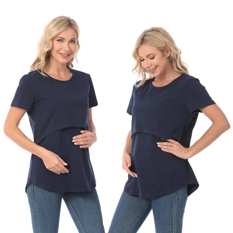 Maternity Comfort Stretch Tee for Breastfeeding ATHLEXES