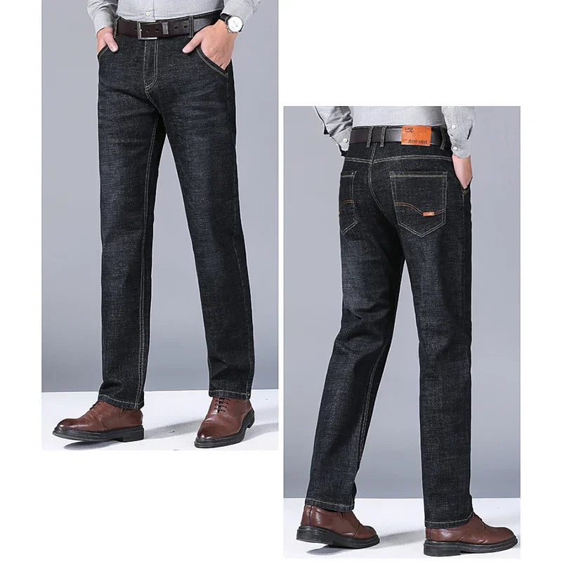 Classic Stretch Straight Fit Denim Jeans for Men ATHLEXES