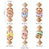 EcoBaby Wooden Rattles and Silicone Teether Set for Infants ATHLEXES