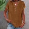 Breezy V Neck Cotton Linen Shirt for Women ATHLEXES