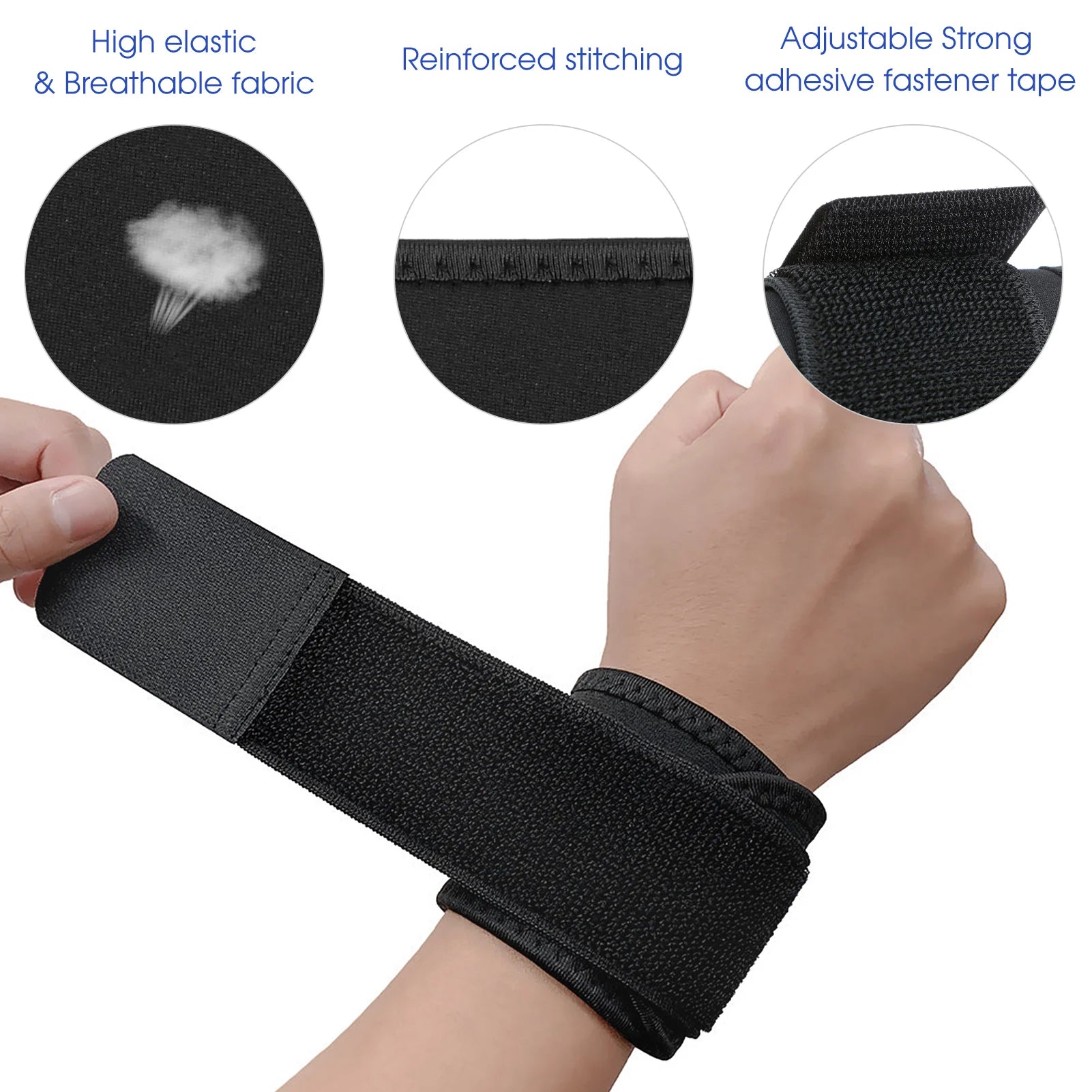 WristGuard Adjustable Support Brace for Pain Relief ATHLEXES