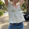 Maemukilabe Retro Kawaii Milkmaid Summer Crop Tee ATHLEXES