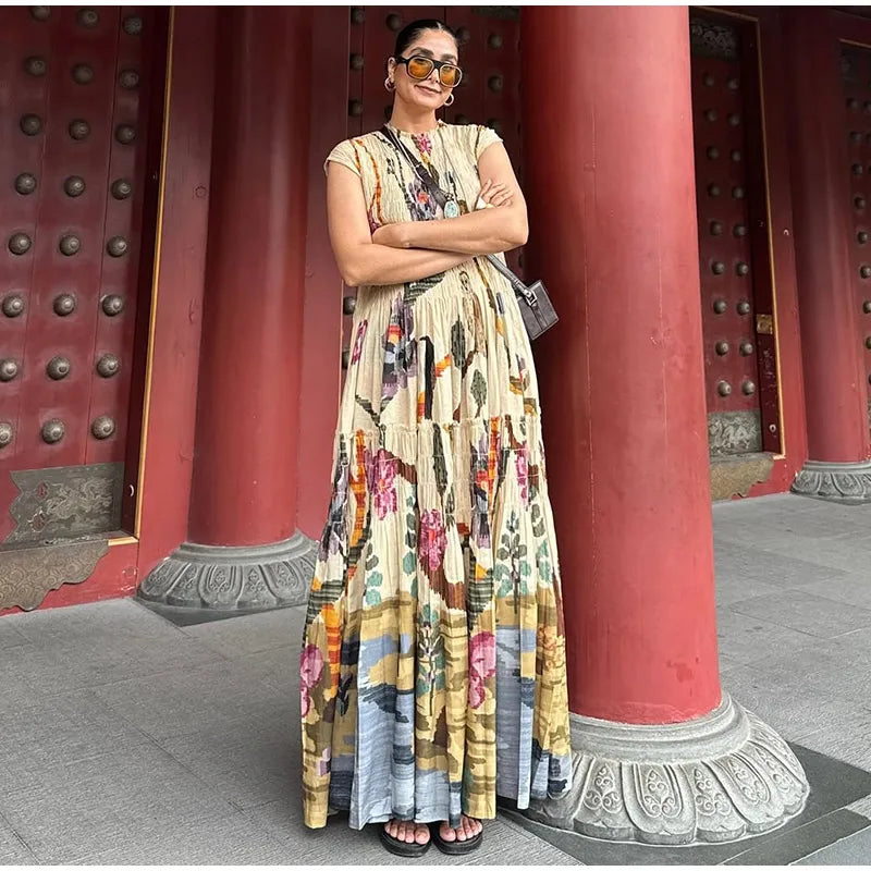 Chic Summer Backless Pleated Dress ATHLEXES