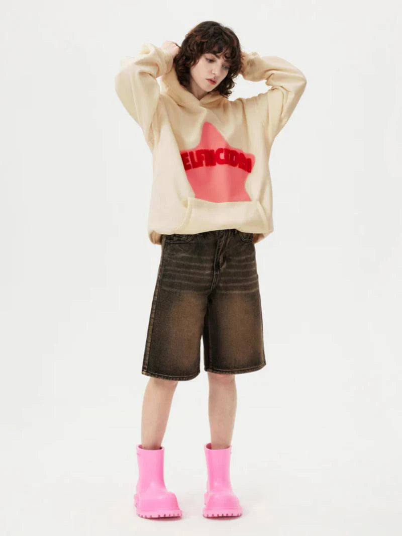Retro Street Style Graffiti Hoodie for Women ATHLEXES