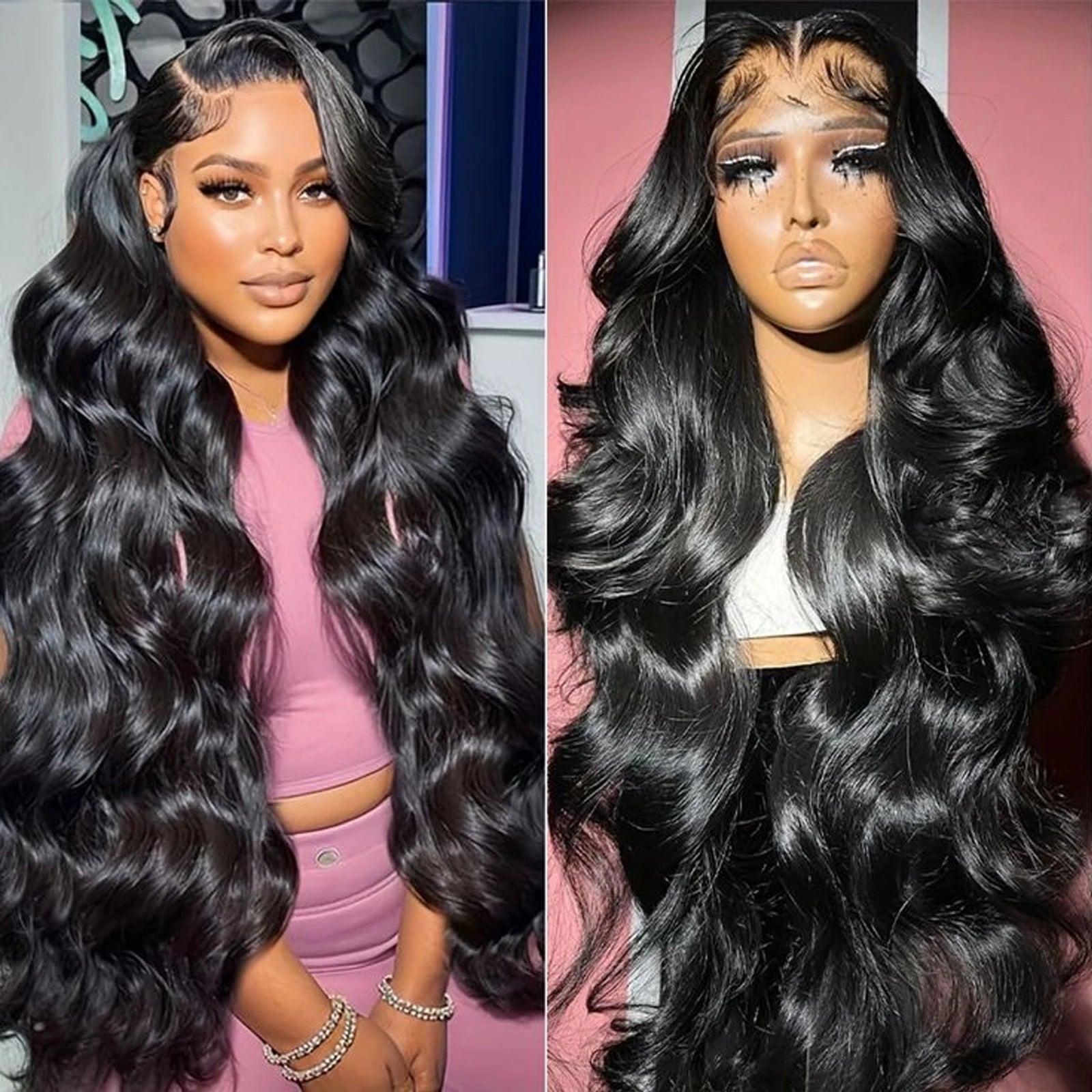 Luxury Body Wave Lace Front Wig 13x6 Brazilian Hair ATHLEXES
