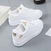 Embroidered Blossom Casual White Sneakers for Women ATHLEXES