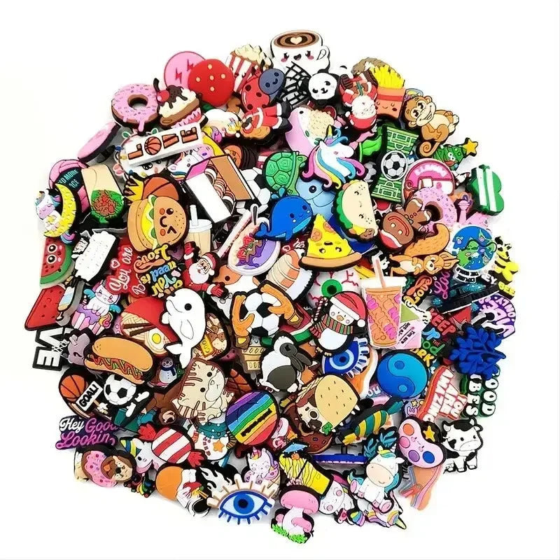 Charming 6-200PCS Cartoon Shoe Charms for Teens ATHLEXES