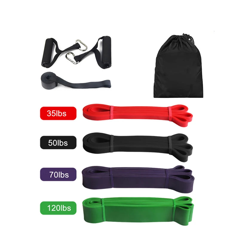 EliteFlex Latex Stretch Resistance Bands for Workouts ATHLEXES