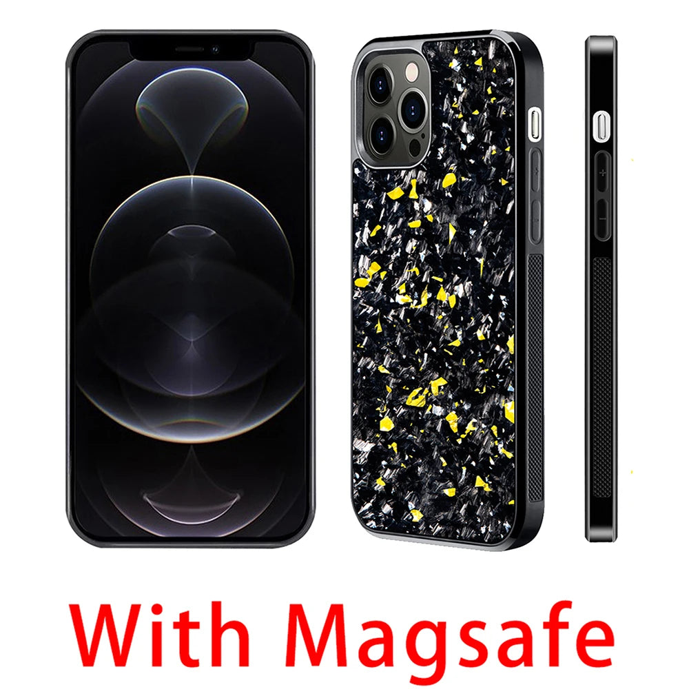 Magsafe Carbon Fiber Case for iPhone Models 10-15 ATHLEXES