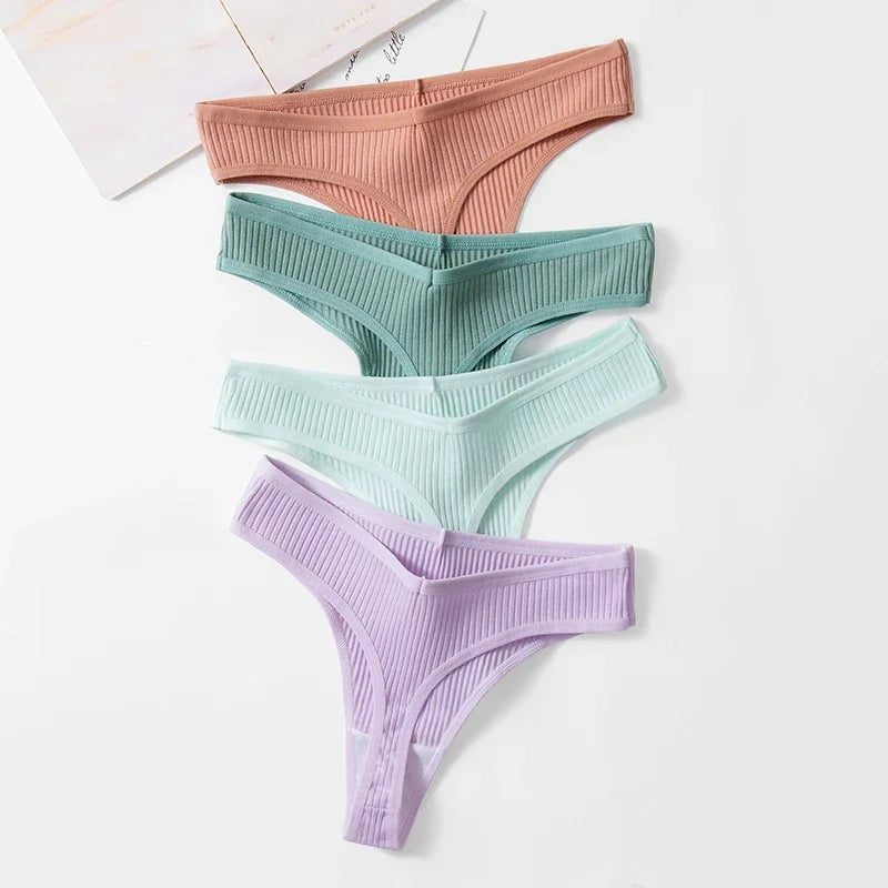 Cotton Comfort G-String Panties Set for Women ATHLEXES