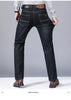 Classic Slim Fit Black Biker Jeans for Men ATHLEXES