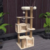 Four-Layer Wooden Cat Tree Tower ATHLEXES