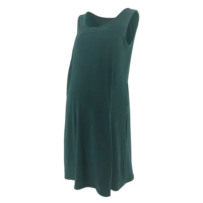 Elegant Maternity Nursing Gown for Comfortable Care ATHLEXES