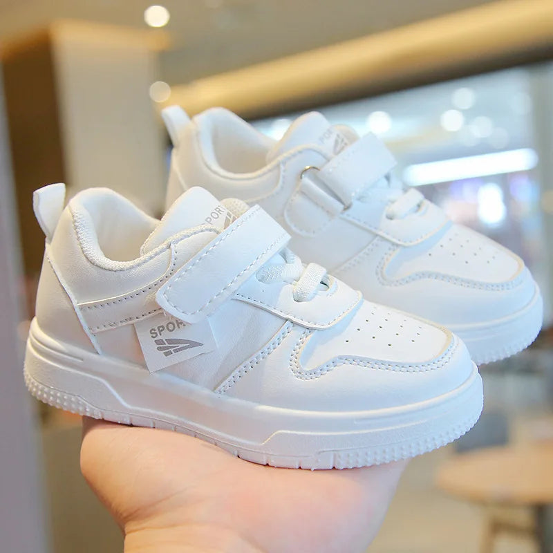 Spring Autumn Soft Sole Kids' White Sneakers ATHLEXES