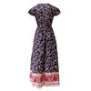 Chic V Neck Summer Slit Maxi Dress for Women ATHLEXES