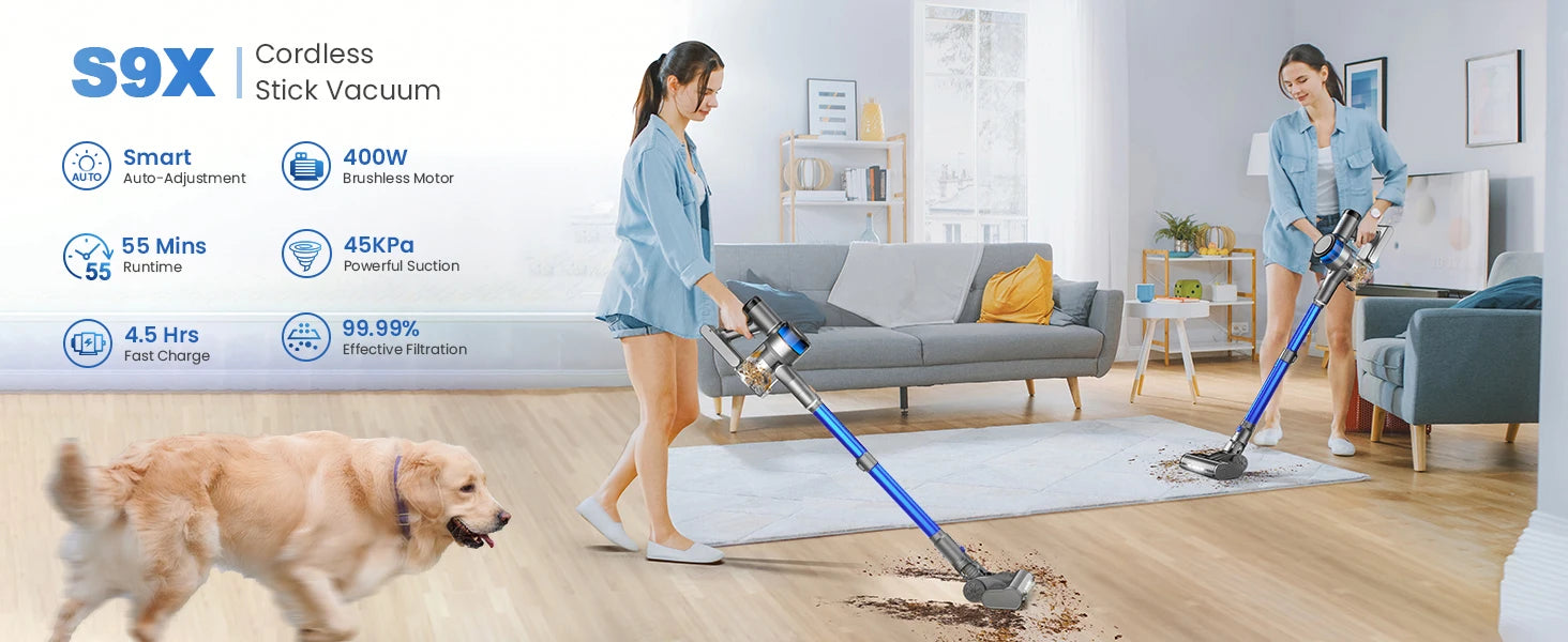 INSE S9X Cordless Vacuum Cleaner with LED Display ATHLEXES