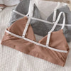 Women Cotton Bra Set Sexy Briefs Low Waist Panties Wire Free Bralette Lingerie Set ATHLEXES