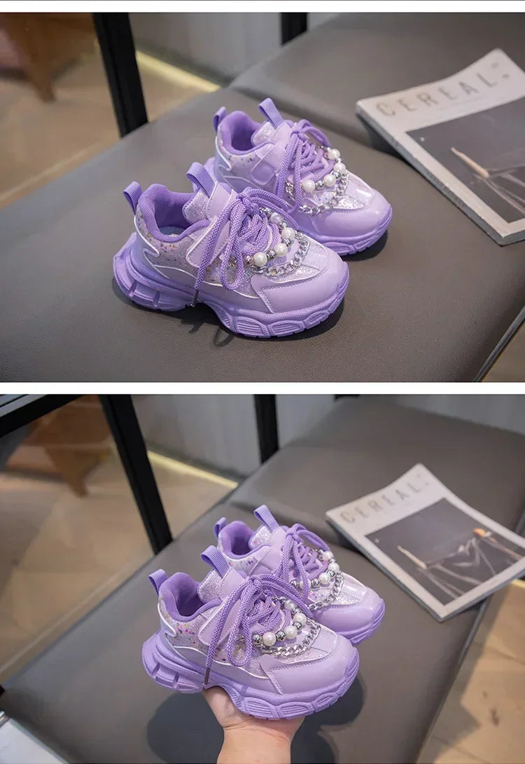 PearlStride Girls Sport Sneakers for Active Kids ATHLEXES