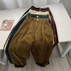Chic Retro High Waist Corduroy Pants for Timeless Style ATHLEXES