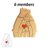 Personalized Wooden Bear Family Puzzle Decor Gift ATHLEXES