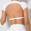 BreezeFit Backless Yoga Crop Top for Women ATHLEXES