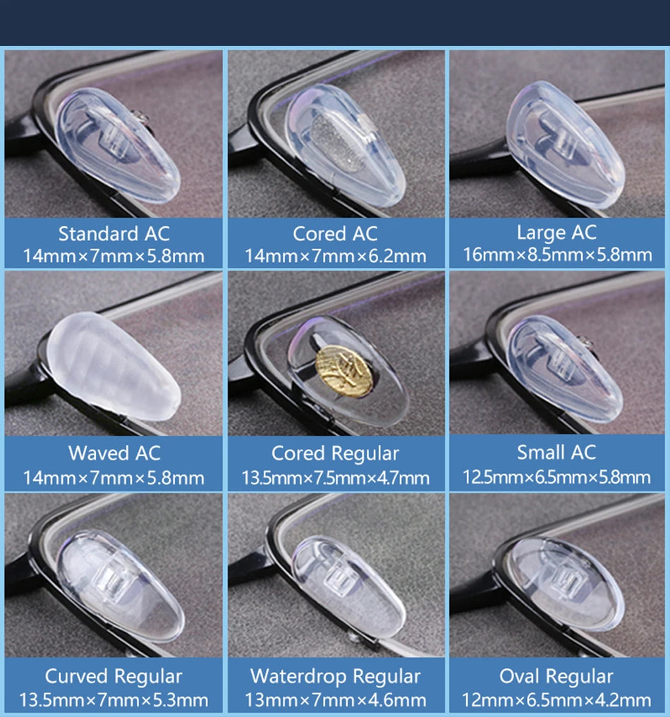 COLOUR_MAX Eyeglasses Repair Kit with Soft Nose Pads ATHLEXES