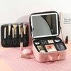 LuxeGlow Travel Makeup Organizer with Mirror ATHLEXES
