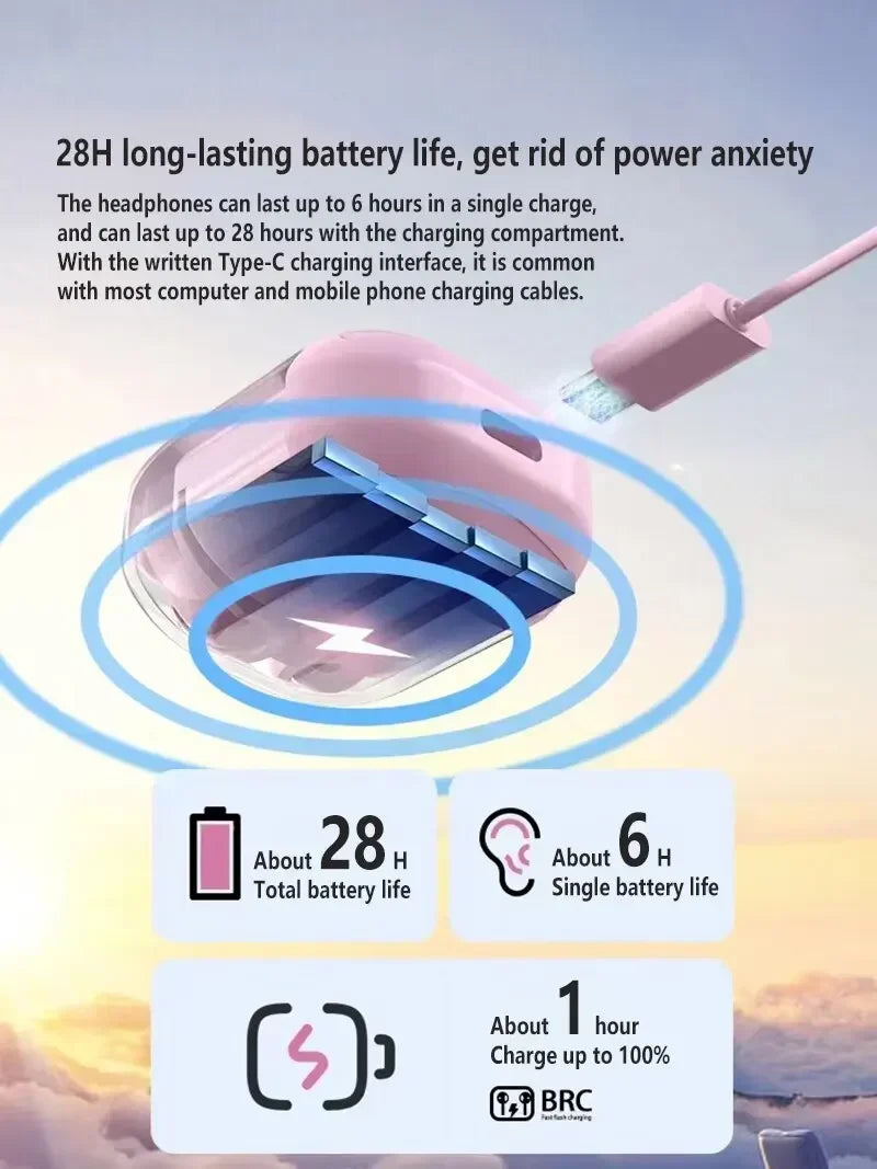 T2 HiFi Wireless Earphones with LED Power Display ATHLEXES
