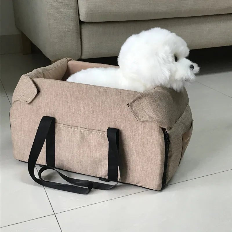 Dog Car Seat Bed Car Central Dog Car Seat Bed Portable Dog Carrier for Small Dogs Cats Safety Travel Bag Dog Accessories ATHLEXES