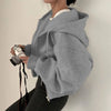 Chic Korean Fleece Lined Hoodie Jacket ATHLEXES