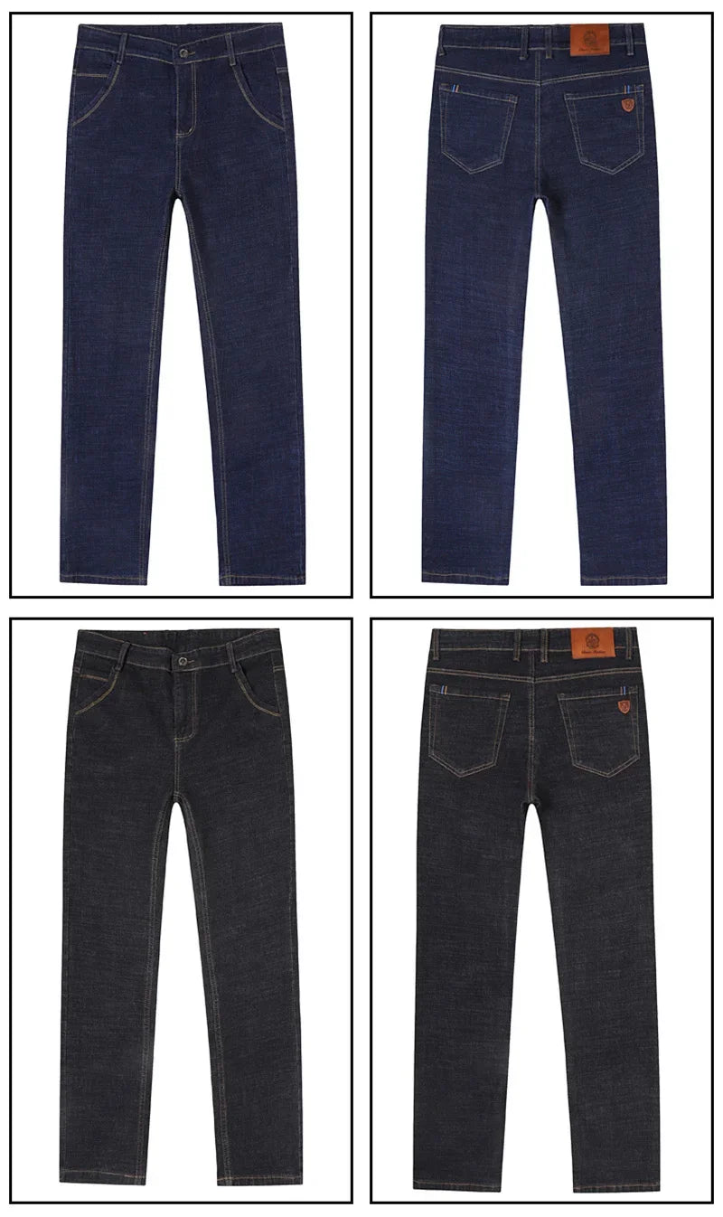 Classic Stretch Straight Fit Denim Jeans for Men ATHLEXES