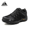 HIKEUP Men's Hiking Shoes Suede Leather Outdoor Shoes Wear-resistant Men Trekking Walking Hunting Tactical Sneakers ATHLEXES