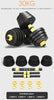 ForgeFit Adjustable Dumbbell With 40cm Connecting Rod Can Be Use As Barbell for Men Exercise Equipment Detachable ATHLEXES