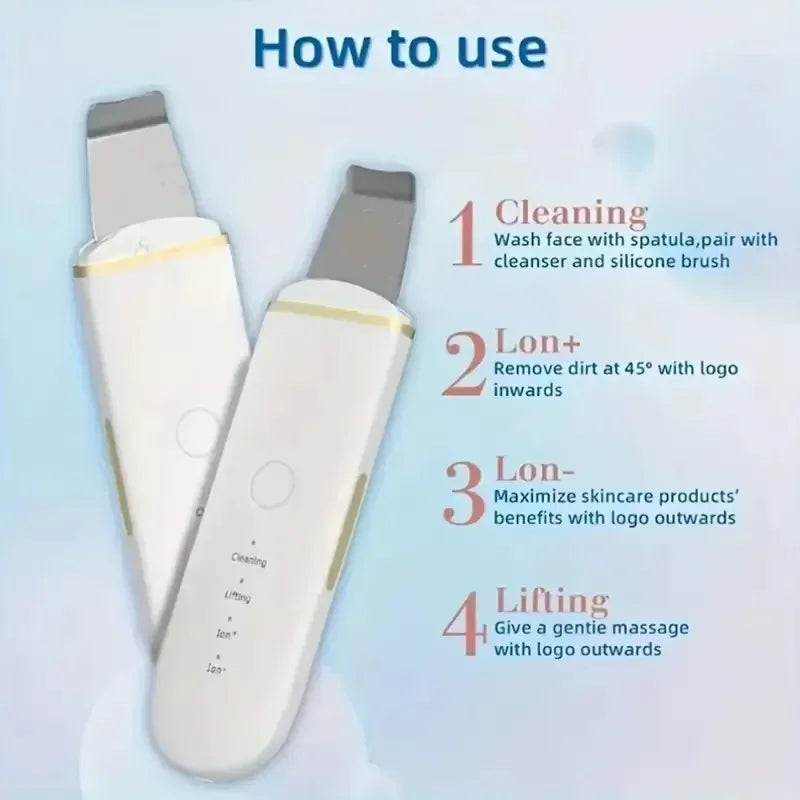 UltraClean Ultrasonic Skin Scrubber Spatula ATHLEXES