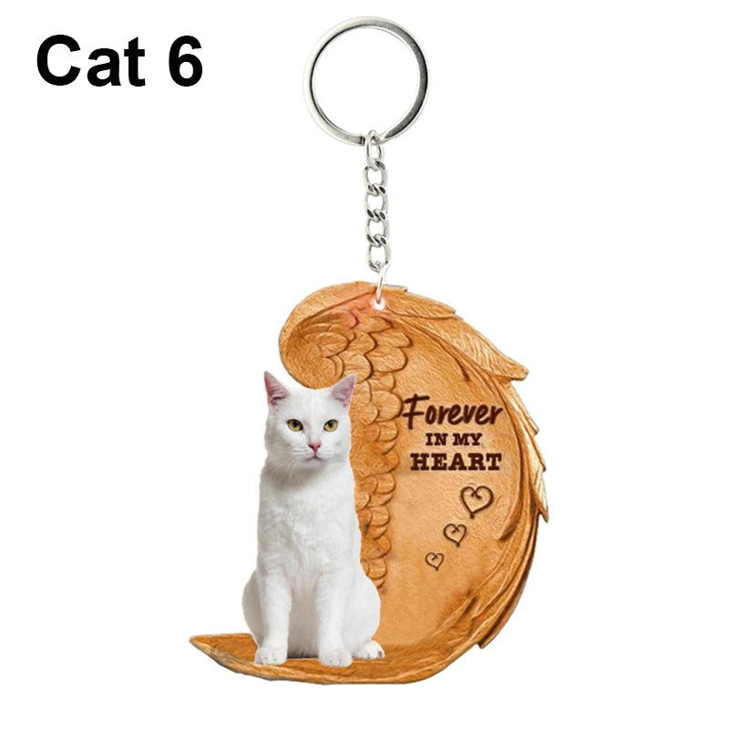 Heartfelt Dog Angel Pendant Keychain ATHLEXES