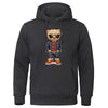 Cozy Teddy Bear Print Hoodie for Men ATHLEXES