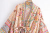 Happie Queens Boho Floral Kimono Bikini Cover-up ATHLEXES