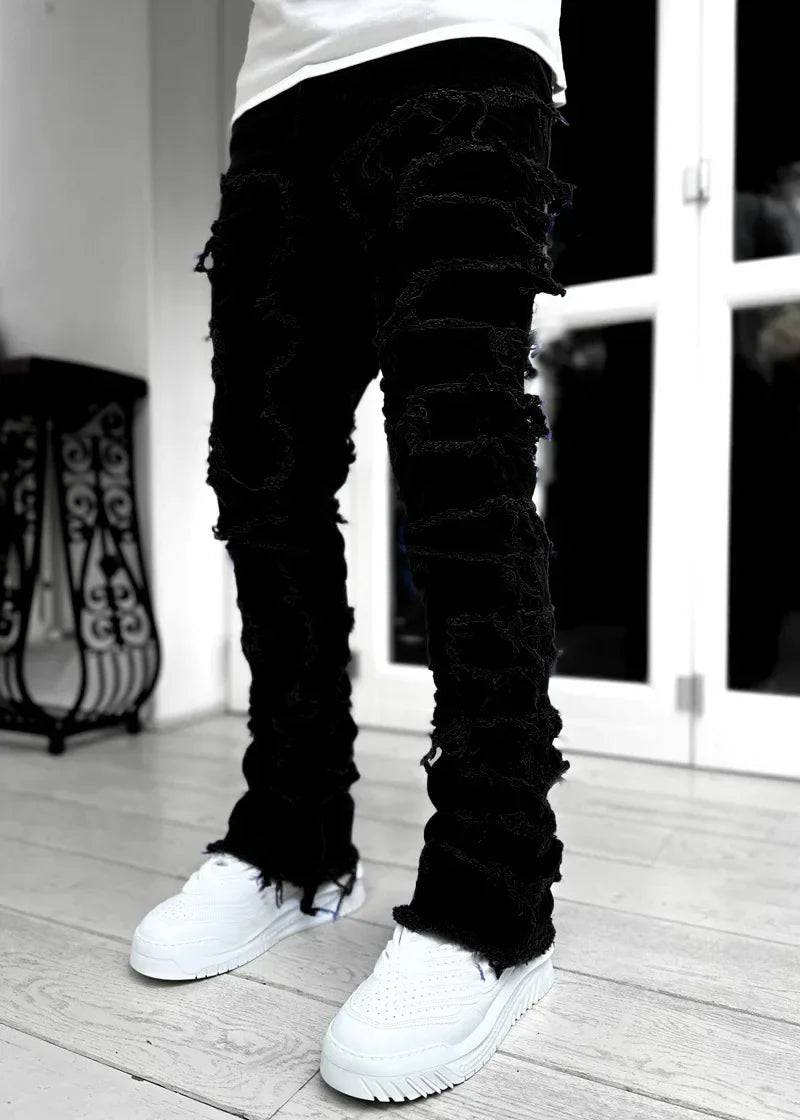 Urban Distressed Slim Fit Denim Pants for Men ATHLEXES