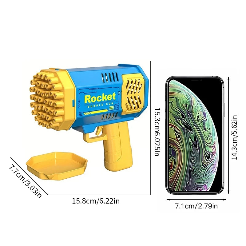 BubbleBlast 40 Hole Electric Bubble Gun ATHLEXES