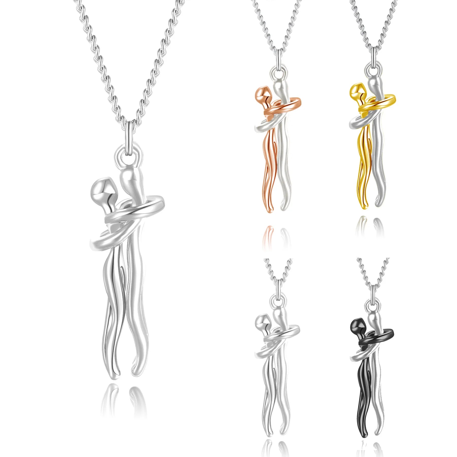 Lover's Embrace Fashion Necklace Choker Pendant ATHLEXES