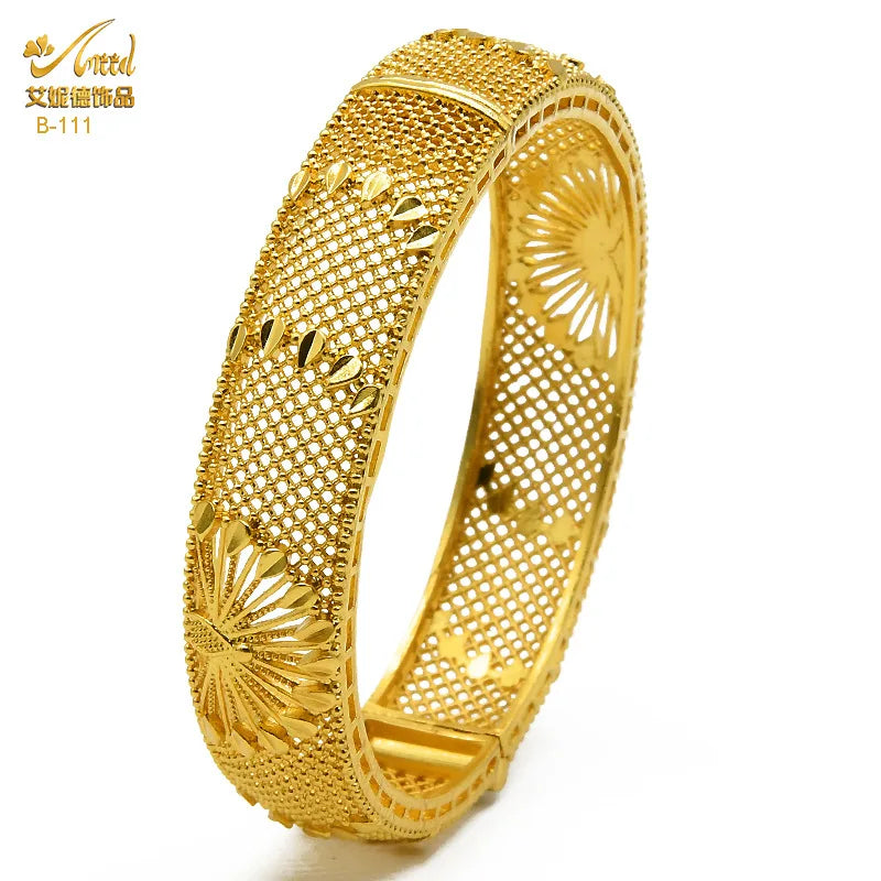 Dubai Bridal Light Luxury Gold Plated Bracelet ATHLEXES