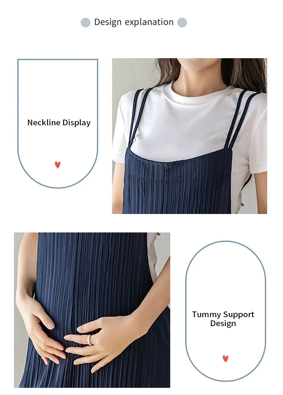 Chic Summer Maternity Chiffon Wide Leg Pants ATHLEXES