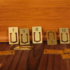 Vintage Brass Bookmark Set for Travelers & Planners ATHLEXES