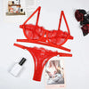 Sexy Lingerie Woman Lace Transparent Underwear Bra Set ATHLEXES